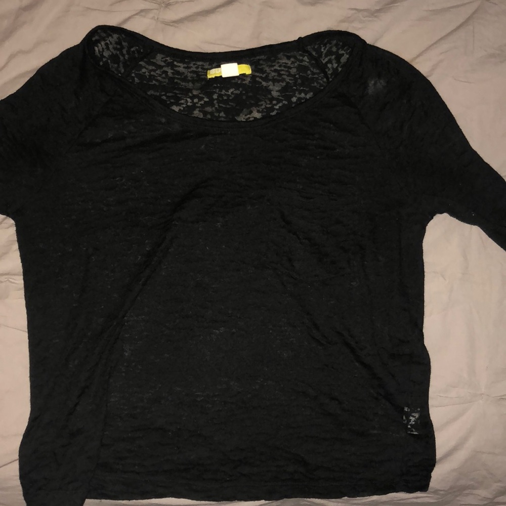 Really cute black sheer top